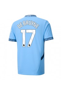 Manchester City Kevin De Bruyne #17 Fotballdrakt Hjemme Klær 2024-25 Korte ermer